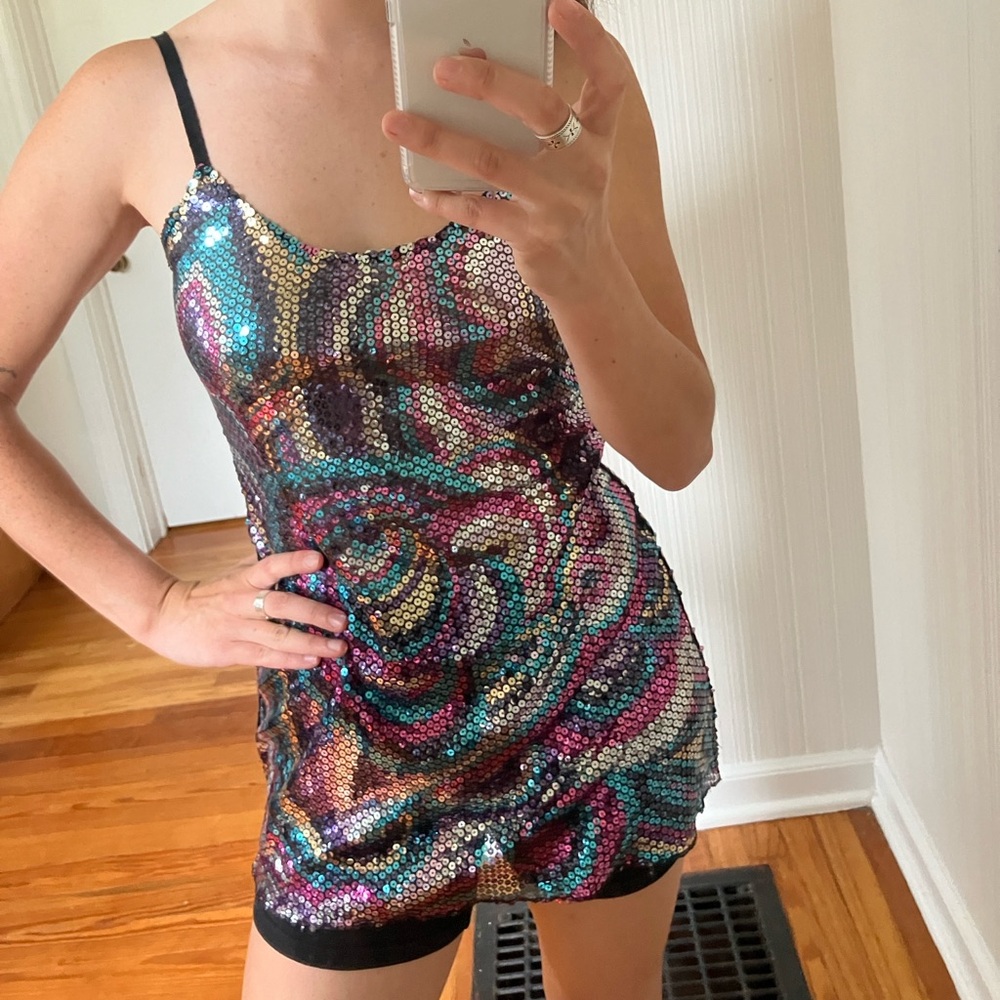 Free People sequin 70s tank top